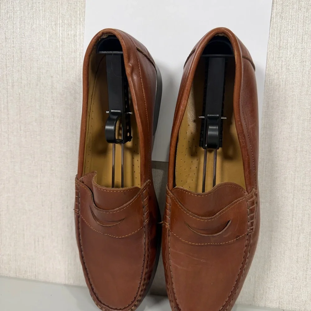 Bill Blass Men's Leather Loafers Brown‎ Size 12 D